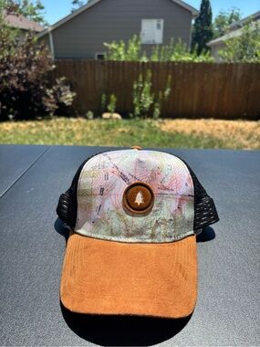 Cirque Topographical SnapBack Trucker Baseball Cap